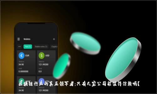 区块链行业的真正领军者:只有几家公司能值得信赖吗?